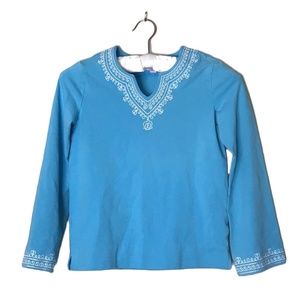 Lilly Pulitzer girls blue long sleeve tunic sz 10